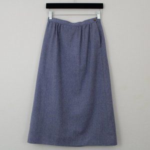Pendleton Periwinkle Blue Wool Skirt w/ pockets